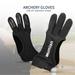 BetterZ 1Pc Mumian Archery Gloves Breathable Sweat Adsorbed Multi-purpose Handmade Shooting Hunting Three Finger Gloves for Outdoor