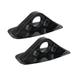 2 Pcs PVC Paddle Bracket Paddle Fixed Frame Awning Sun Shade Mount Bases Kayaking Accessories for Speedboat Inflatable Boat Rubber Boat (Black)
