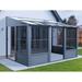 Florence - Wall Mounted Solarium 8x12 Polycarbonate Roof