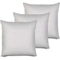 3 Pack Pillow Insert 22X22 Hypoallergenic Square Form Sham Stuffer Standard White Polyester Decorative Euro Throw Pillow Inserts For Sofa Bed - Made In (Set Of 3) - Machine Washable And Dry