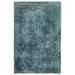 Arlo 9 x 12 Area Rug Slate Blue Soft Viscose Handcrafted Non Reversible - Saltoro Sherpi