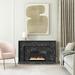 Liberty Mantel Fireplace Black Faux Marble