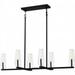 Quoizel Mut640 Malamute 6 Light 37 Wide Linear Pendant - Black