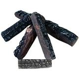 5 Small Piece Set of Ceramic Wood Logs Gas Fireplace Logs. All Types of Indoor Gas Inserts Ventless & Vent Free Electric or Outdoor Fireplaces & s. Realistic Clean Burning Accessories