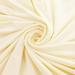 Solid DBP Fabric - Double Brushed Polyester 4 Way Stretch - Ivory - 1/2yd