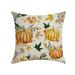 FRCOLOR Harvest Festival Pumpkin Pattern Pillow Cases Linen Pillow Covers Cushion Protectors Home Decorations without Pillow Core