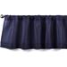 Semi-Sheer Faux Linen Pleated Valance 56 By 14 Inches