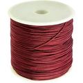 1 Roll About 150 Yards Braided Nylon Jewelry Thread Cord 0.5mm Chinese Knotting Beading Cord for DIY Jewellery Making Macrame Kumihimo Shamballa Bracelet - Dark Red
