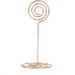 12Pcs Place Card Holders Round Wire Photo Holder Small Table Number Stand Menu Memo Clips for Wedding Banquet Party(Rose Gold)