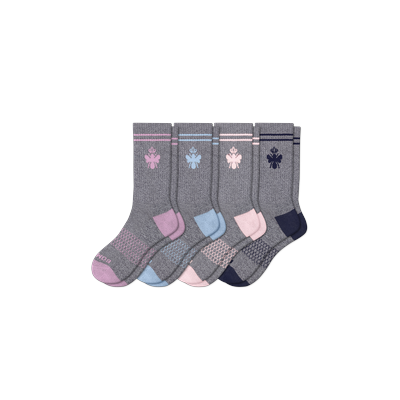 Women's Originals Calf Sock 4-Pack - Pink Logwood Mix - Small - Bombas