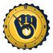 Milwaukee Brewers 18.5" Bottle Cap Wall Clock