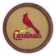 St. Louis Cardinals 20.25'' Round Faux Barrel Framed Cork Board