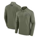 Men's Fanatics Branded Olive Texas A&M Aggies OHT Military Appreciation Titan Raglan Quarter-Zip Jacket