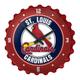 St. Louis Cardinals 18.5" Bottle Cap Wall Clock