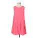 Gap Casual Dress - Mini Scoop Neck Sleeveless: Pink Solid Dresses - Women's Size Medium