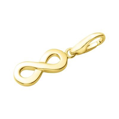 Giorgio Martello Milano - Charm Infinity, vergoldet, Silber 925 Charms & Kettenanhänger 1 ct Gold Damen