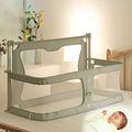 Baby Bassinet,120x50cm,baby Bedside Crib,baby Crib,next To Me Crib,cosleeper Bassinet Attach To Bed,baby Nest Pod,cosleeper In Bed,baby Bed With Rails,Portable Crib,breathable And Visible Mesh Window