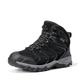 NORTIV 8 Men's Ankle High Waterproof Hiking Boots Backpacking Trekking Trails Shoes 160448_M All Black Suede Size 11 US/ 10 UK