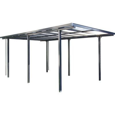 Einzelcarport BECKMANN "CPTG", grau (anthrazit), H: 210cm, Carports