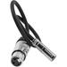 Kondor Blue TA4M 4-Pin Mini XLR Male to 3-Pin XLR Female Audio Cable (16") KB-TA4MN-16