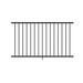 Deckorators Rapid Rail Textured Black Aluminum Deck Railing Kit (Posts Sold Separately) Metal in White | 36 H x 68.75 W x 2.36 D in | Wayfair