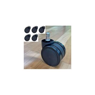 Upgrade Set of 5 Soft Casters for Office Chairs with 500-Lbs. Capacity