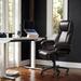 Latitude Run® Tobius Faux Leather Office Chair Upholstered in Black | 29.5 W x 29.5 D in | Wayfair E401797E60D648C3ABDF560A60AB6058