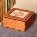 Red Barrel Studio® Tichelle Jewelry Box Wood in Brown/White/Yellow | 2.3 H x 4.8 W x 4.8 D in | Wayfair 6048FE58218D4C90AE62BBBC6A7B6CE9