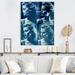 Winston Porter Chayenne Models Double Exposure In Vintage Blue III On Canvas Print Plastic in Blue/Gray | 44 H x 34 W x 1.5 D in | Wayfair