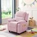 Viv + Rae™ Anastasia Recliner Chair, Solid Wood in Pink | 29.75 H x 24.5 W x 23.75 D in | Wayfair 2DCFB79431B448B5BDC9FFBC51D13870