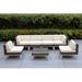 Latitude Run® Ravshan 6 - Person Seating Group w/ Cushions Metal in Brown | 28 H x 113 W x 30 D in | Outdoor Furniture | Wayfair