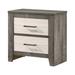 Millwood Pines Tristani Nightstand Wood in Brown/Gray | 24.6 H x 24.8 W x 15.35 D in | Wayfair A4923200E058476F99DE0FDC952545A6