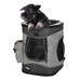 Tirrinia Potable Pet Backpack Carrier for Cat & Dog Polyester in Black | 13 H x 13 W x 17 D in | Wayfair 1TRPB200BK