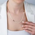 Dainty Herringbone Chain Necklace in 14K Solid Gold
