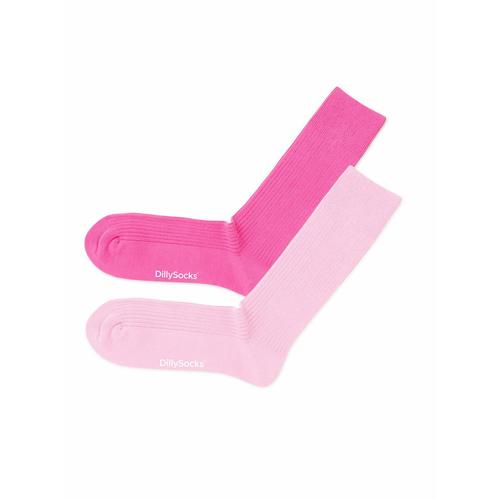 DillySocks 2er-Pack Socken Damen pink, 36-40
