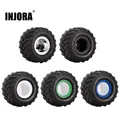INJORA Monster Truck Wheel Rim Tires Set 4PCS 70*38mm for 1/24 RC Crawler Car Axial SCX24 FMS FCX24