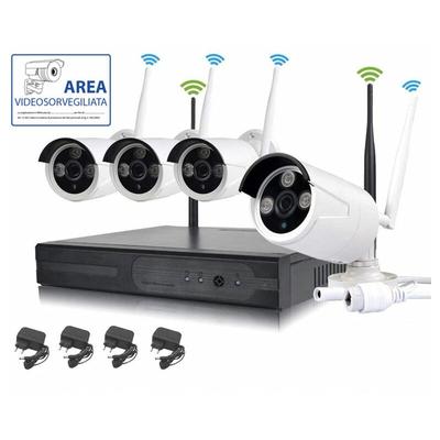 Housecurity - drahtlose full hd ip 4 kameras 2 mpx wifi fernüberwachung kit