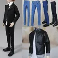 11.5 "männlich Puppe Jeans Leder Mäntel Shirts Puppe Hosen Lässig Trägt 1/6 BJD Männlichen Puppen