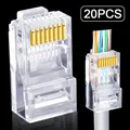 Netzwerk kabel modular stecker RJ-45 cat5e ethernet kabel crimp stecker unge schirmt 8pin modular