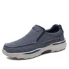 Männer Leinwand Schuhe Mode männer Casual Schuhe Licht Nicht-slip Loafer Gewaschen Denim Flache schuhe Outdoor Turnschuhe Vulkanisierte schuhe