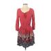 Hollister Casual Dress - Mini: Red Dresses - Women's Size Small