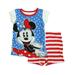 Pre-owned Disney Girls Red | White | Blue Minnie 2-piece Pajamas size: 18 Months