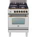 24" Nostalgie Series Friestanding Single Oven Gas Range with 4 Sealed Burners