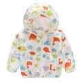 Gubotare 2023 Fall Jackets for Toddler Toddler Boys Girls Sunscreen Jackets Printing Cartoon Hooded Outerwear Zipper Coats Red 12 Months