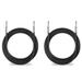 2 Pack PRO Audio 12 Gauge 1/4 to 1/4 Mono PA DJ Speaker Cable Wire 25 foot