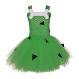 ZMHEGW Kids Toddler Girls Pumpkin Dress Sleeveless Tunic Dresses Bone Prints Green 12T