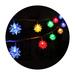 Moon Star LED String Light Creative Shape IP43 Waterproof Energy-Saving Battery Operated Non-Glaring Soft Lighting Indoor Outdoor LED String Light Ornament Party Supplies