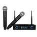 Wireless Microphone 1 Set/3 Pcs Household Dual Professional Wireless Microphone System Cordless Microphone Speaker Handheld Microphone Karaoke Mic Music Player with US Plug for Office Meeting