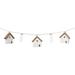 Set of 2 House and Tube Vase String Christmas Garlands 2.25' x 3.5" - White