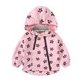 Baby Delas!Winter Savings Clearance!Waterproof Hooded Jacket for Boys Girls Double Zipper Kids Raincoats Outdoor Windbreaker Rain Jacket Warm Outerwear 1-9 Years Toddler Jackets for Girls Clearance